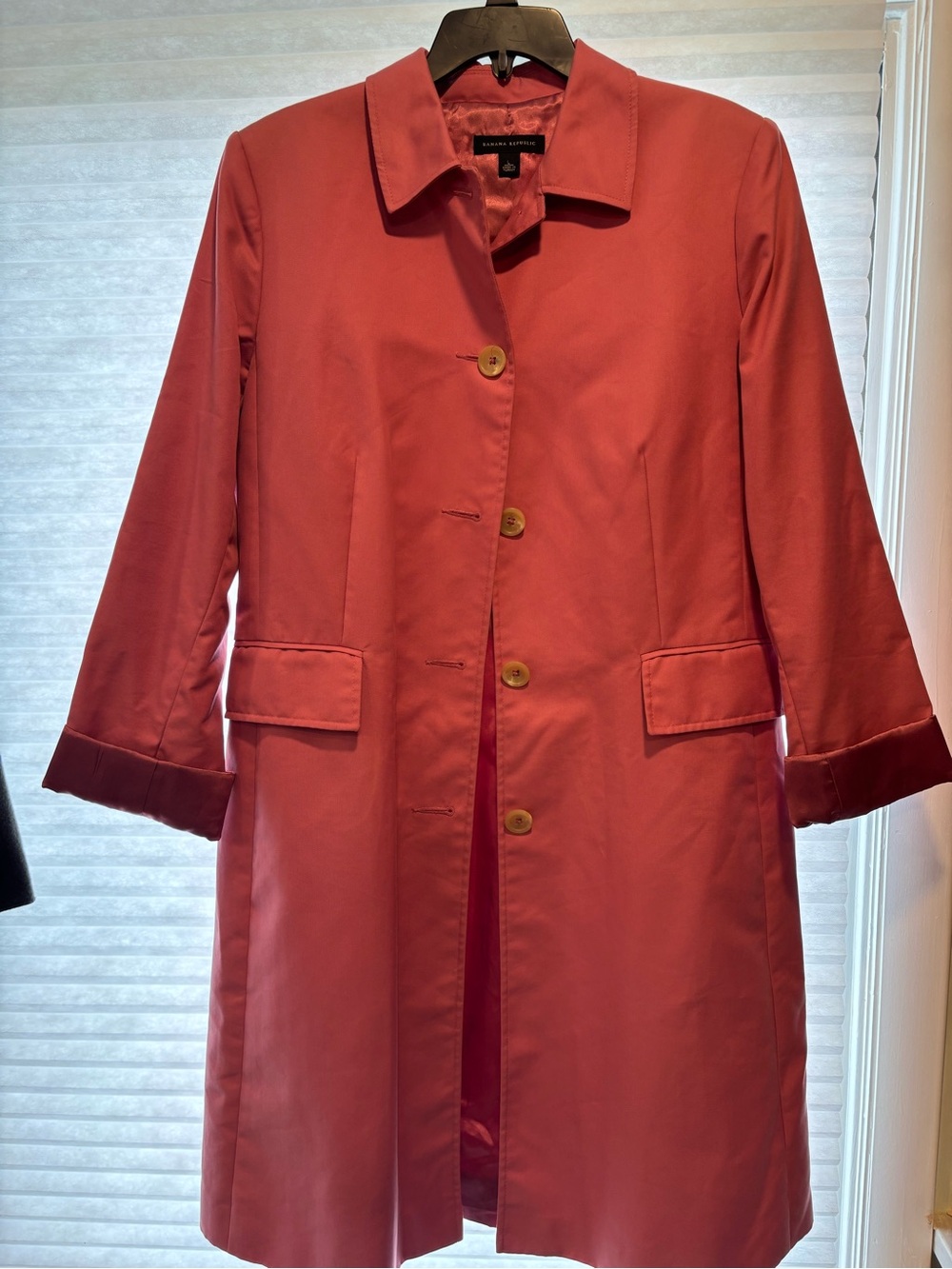 Women’s Rose Single-Breasted Trench Coat